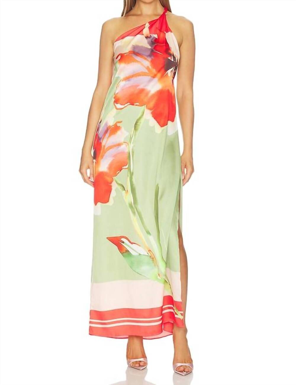 NEW MISA LOS ANGELES dounia dress in scarf flora